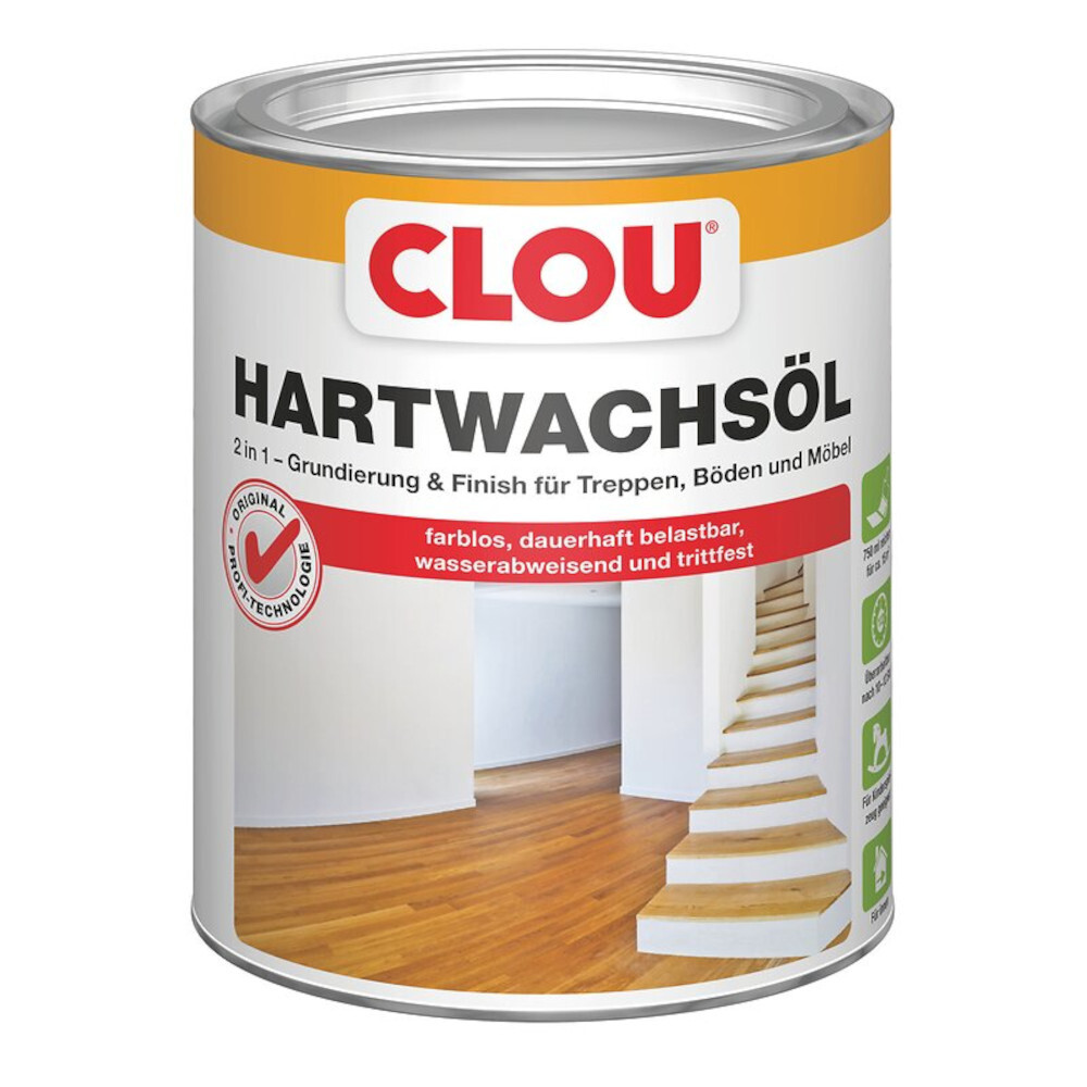 Clou Hartwachs-Öl farblos 750 ml