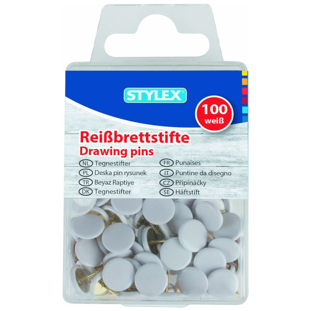 Reißbrettstifte, weiß, 100er image number 0