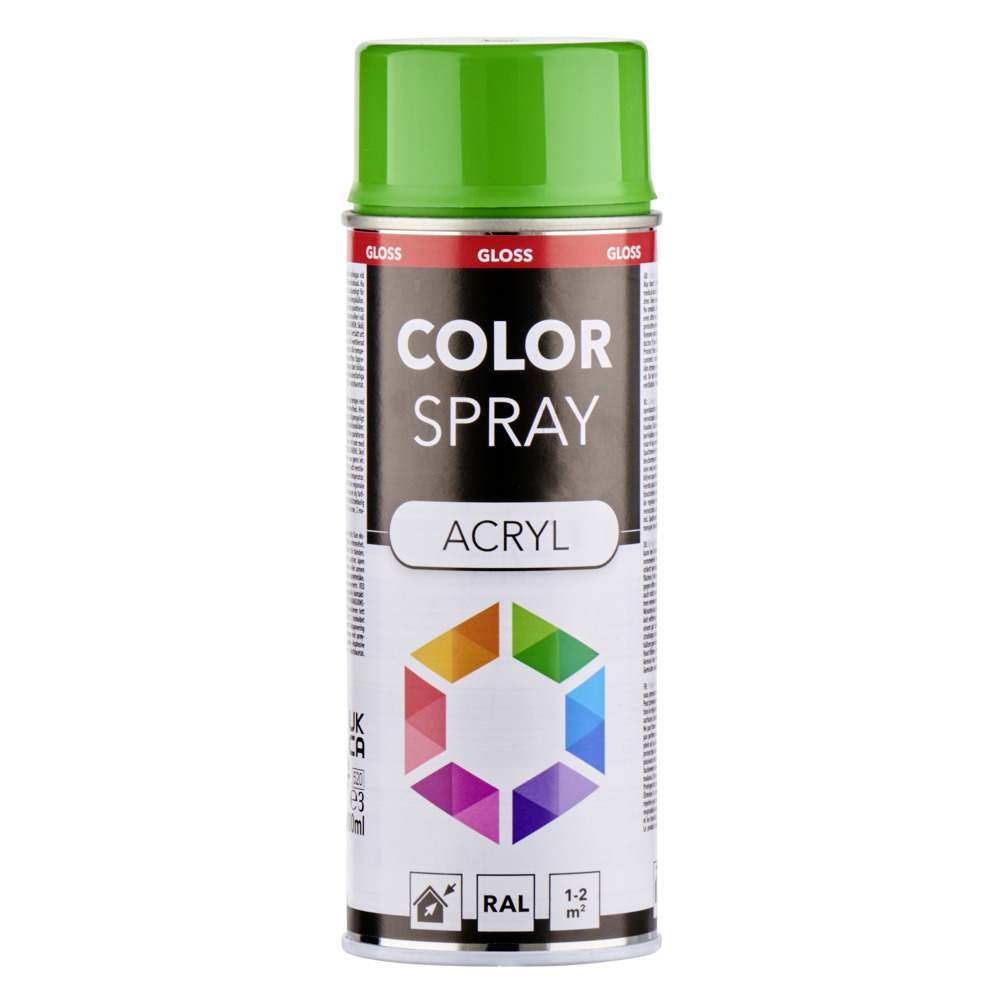 Lackspray glänzend 400 ml Acryl RAL 6018 gelgrün image number 1