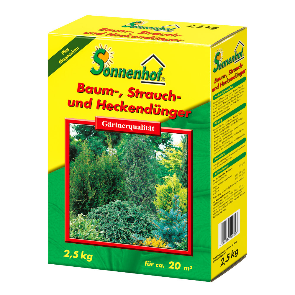 Dünger für Bäume, Sträucher und Hecken 2,5 kg