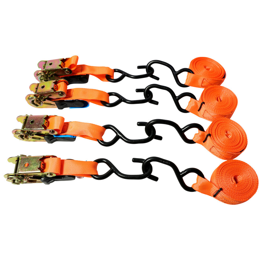 Spanngurt-Set 8-teilig 25mm x 4 m für je 250 kg