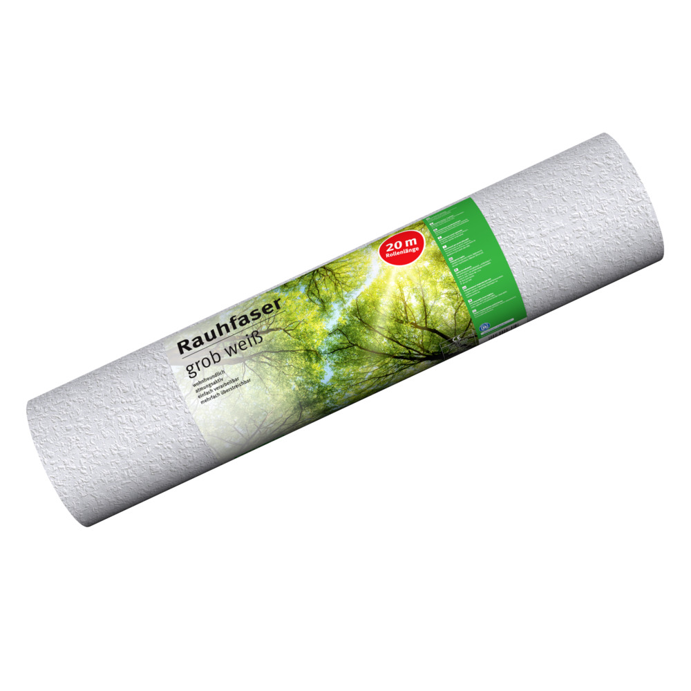 Rauhfaser-Tapete grob 20 x 0,53 m