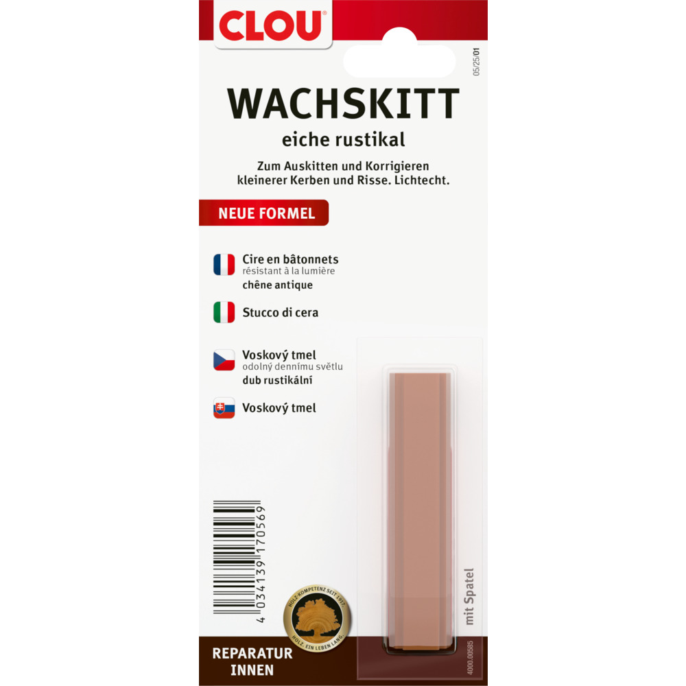 Clou Wachskitt Nr. 585 P 43 Eiche rustikal, 1 Stück