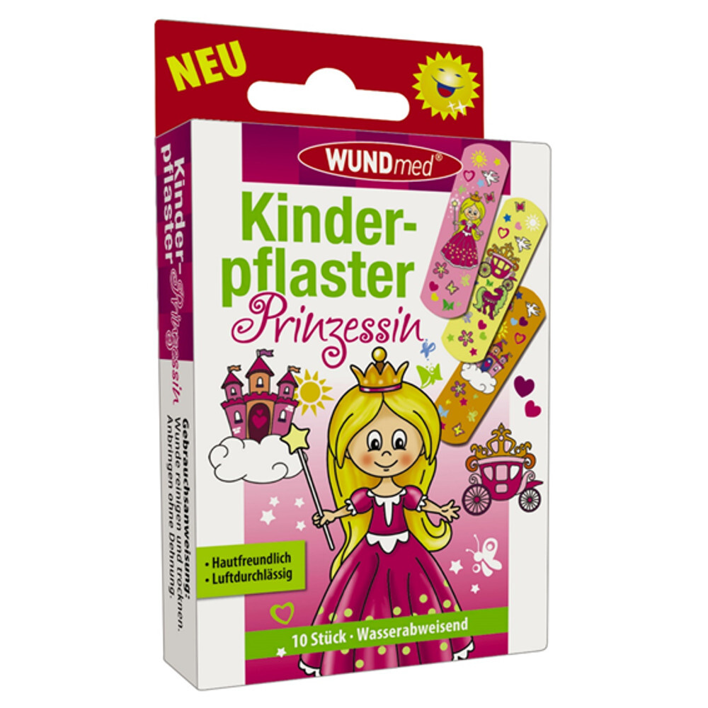 Kinderpflaster 10 Stück Prinzessin wasserabweisend