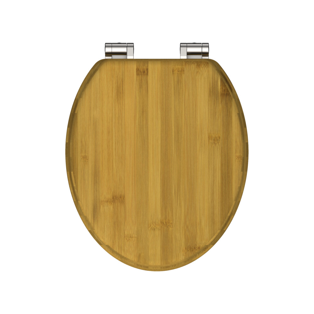WC-Sitz Bambus dark Holzoptik