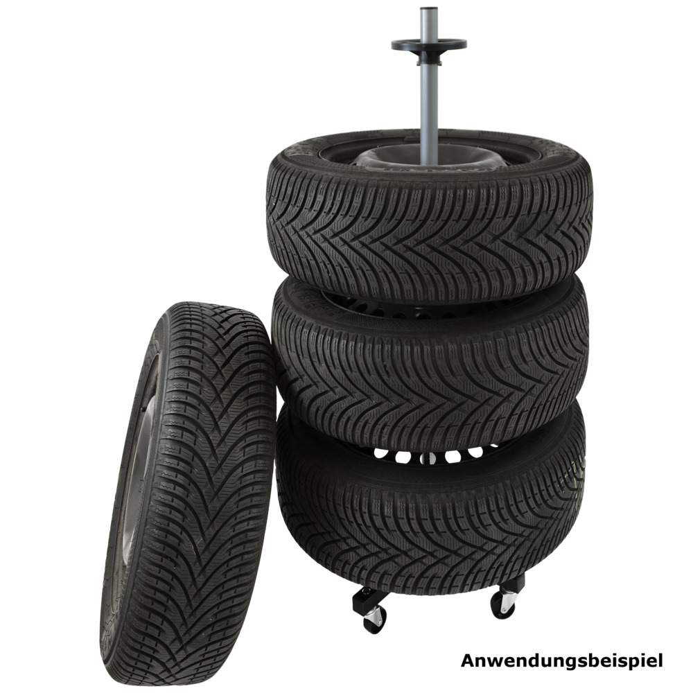 Felgen- und Reifenhalter auf Rollen, Tragfähigkeit 100 kg image number 2