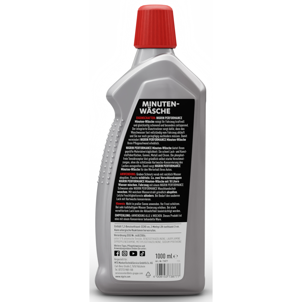 NIGRIN Performance Minutenw&auml;sche, 1 Liter Konzentrat image number 1