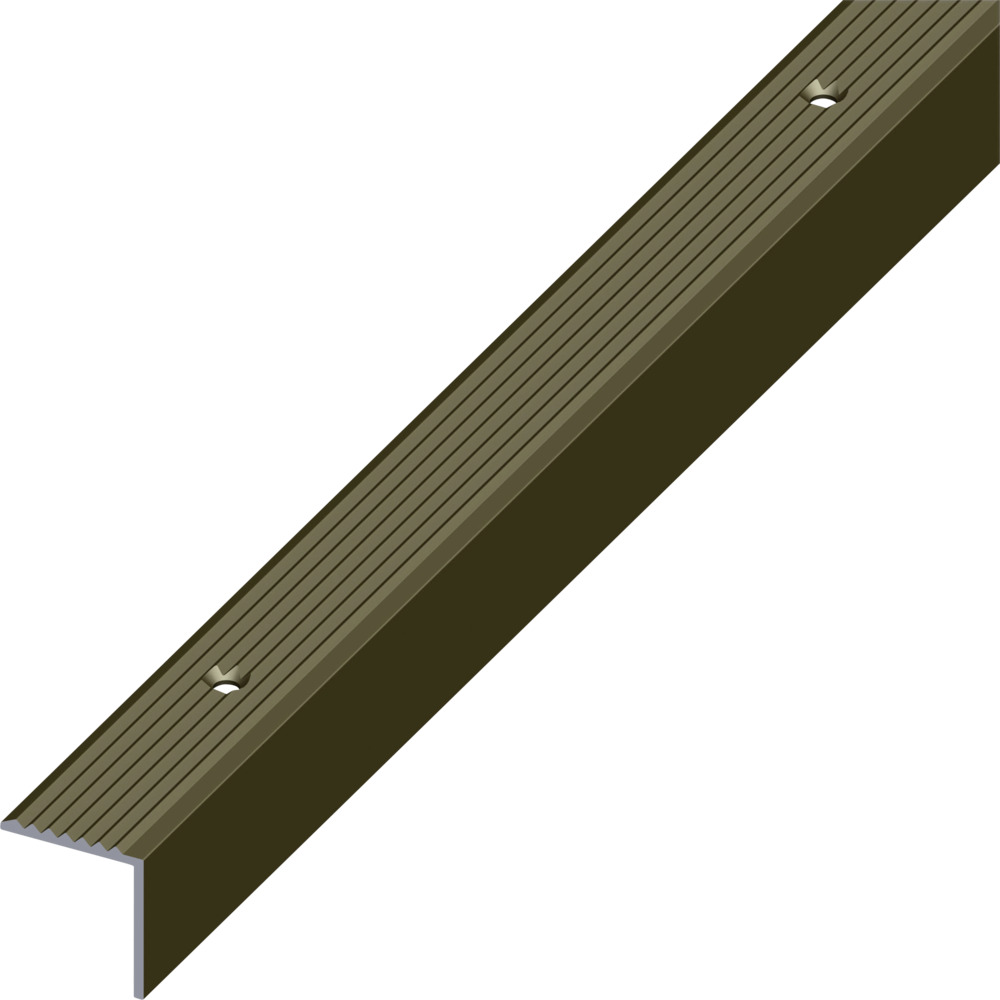 Treppen-Profil schmal Aluminium eloxiert 1000 x 19 x 20 mm bronzefarben image number 0