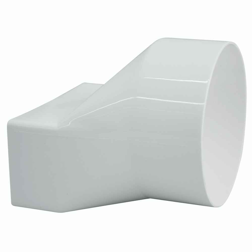 Marley Übergangsstück Flachkanal 110x54mm nach Lüftungsrohr Ø 100mm