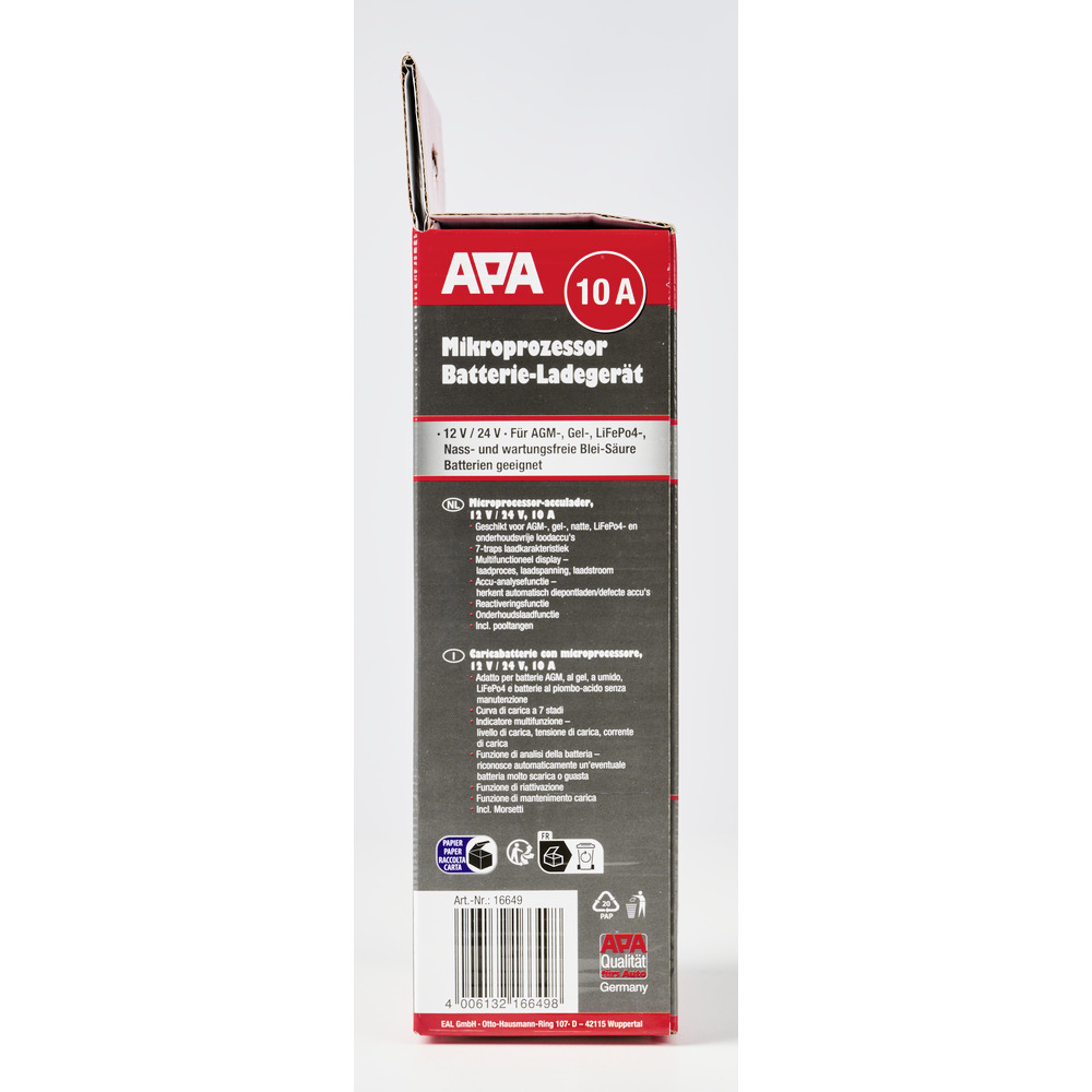 APA Batterieladegerät 7-stufig 12/24V 10A image number 3