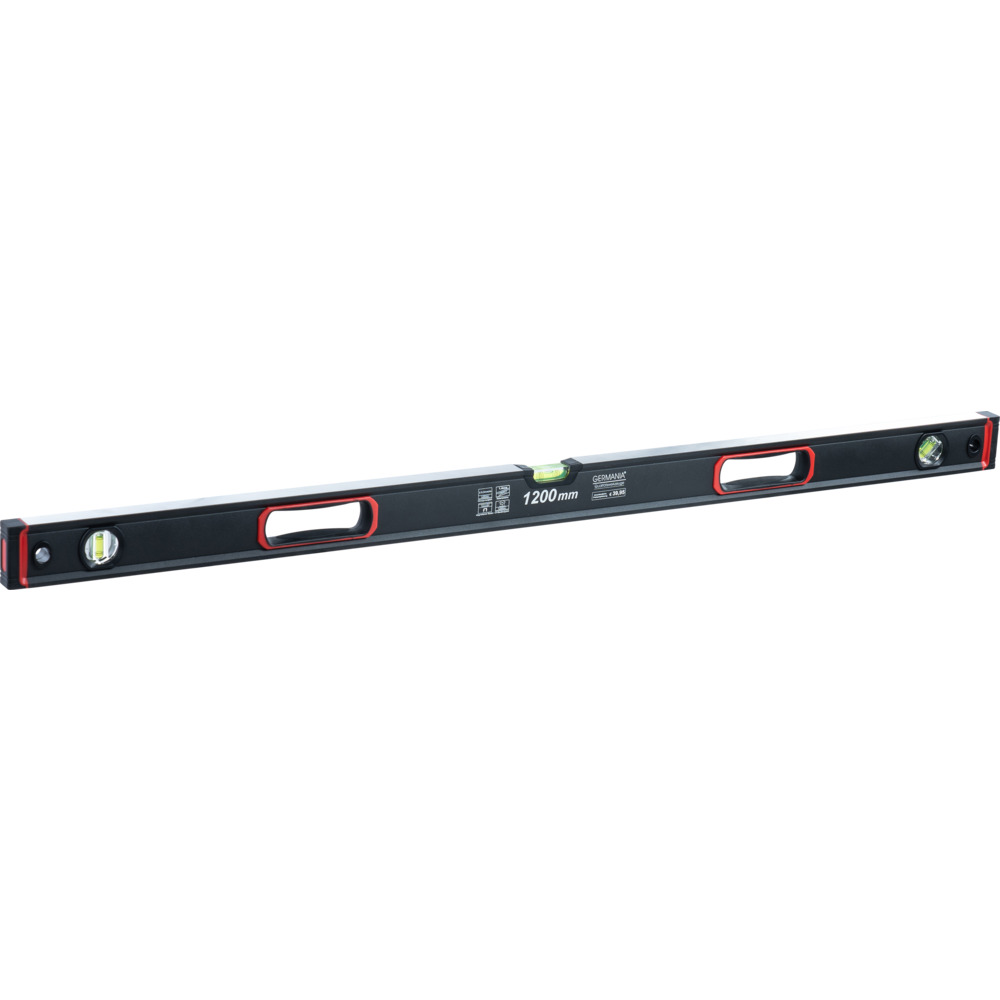 GERMANIA® Wasserwaage schwarz 120 cm Aluminium