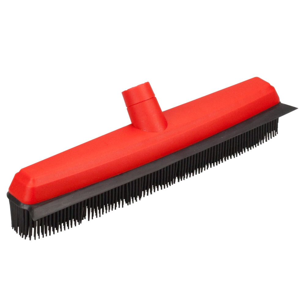 Gummibesen 34 cm mit Wasserschiebekante in schwarz/rot