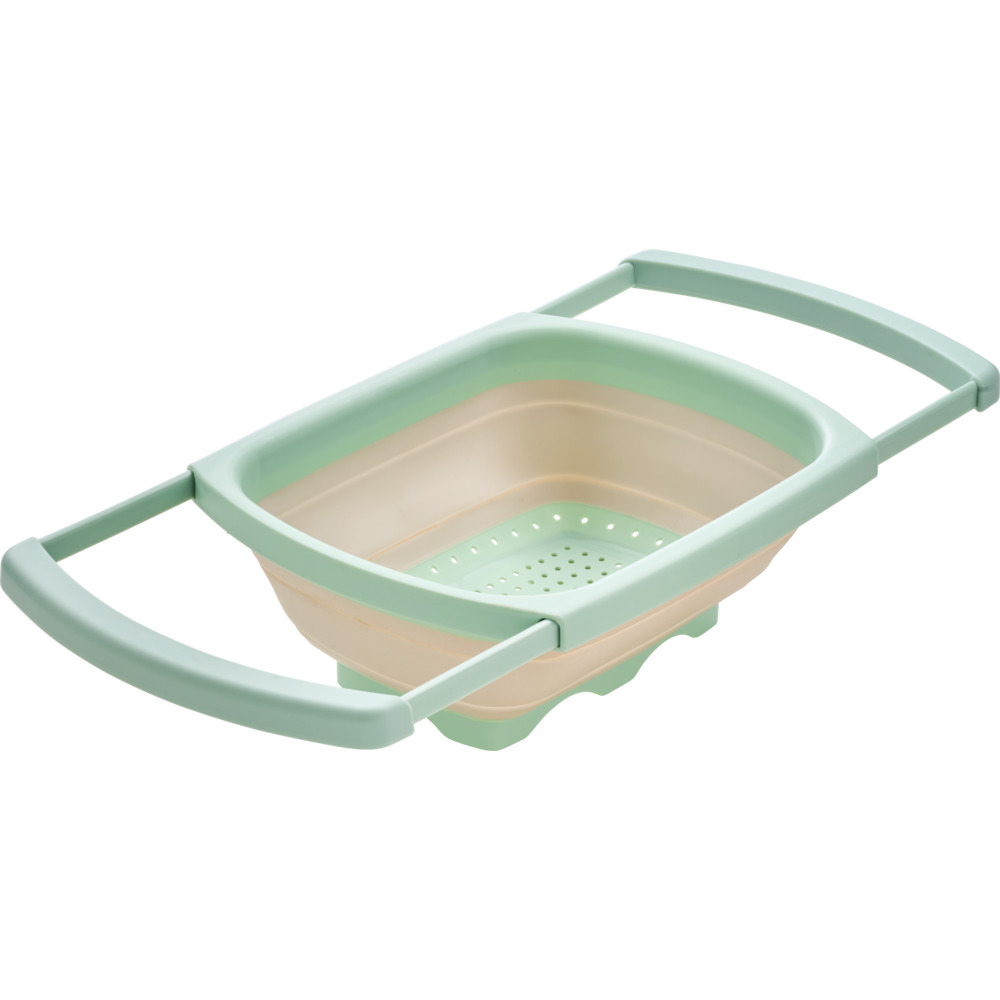 Sieb faltbar medium ausziehbar 38 x 26,5 x 4,5 cm Grün