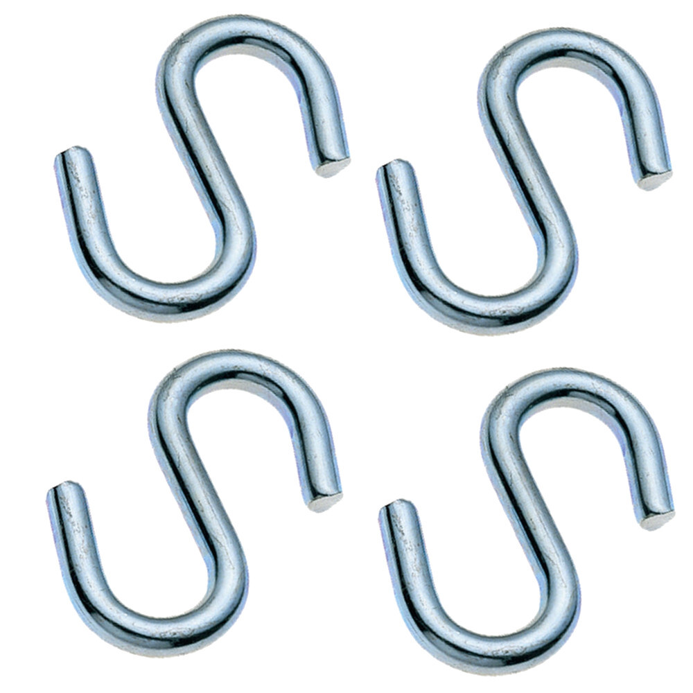 FISHBULL S-Haken 3 mm, Stahl, 4 Stück