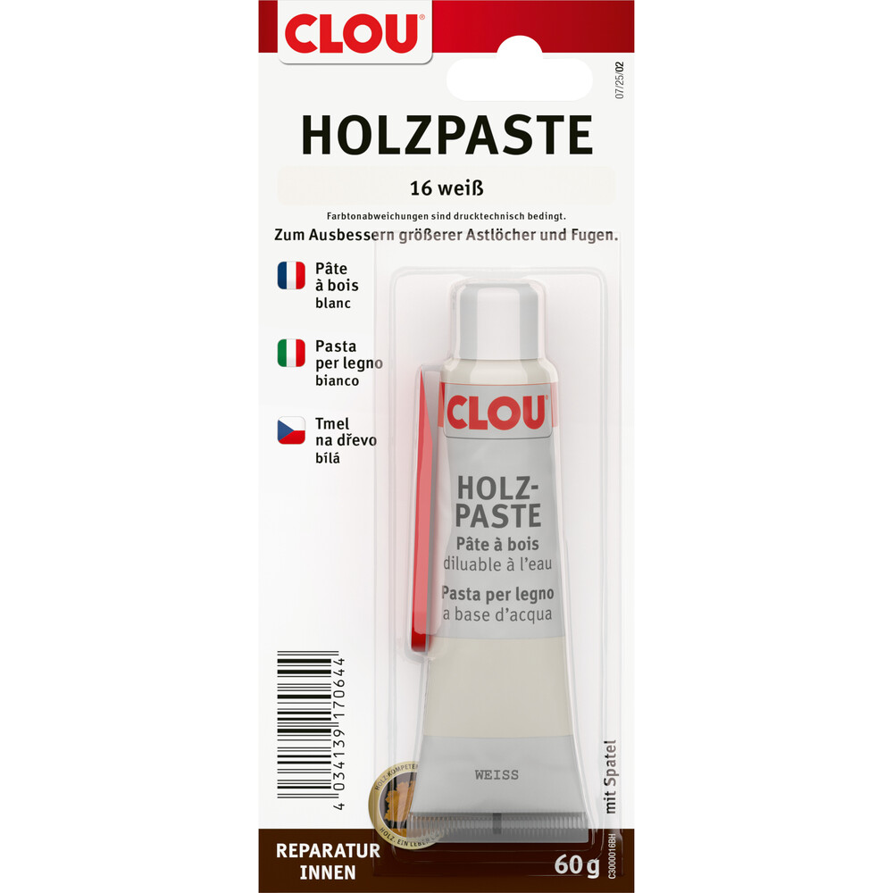 CLOU Holzpaste Nr.16 weiß image number 0