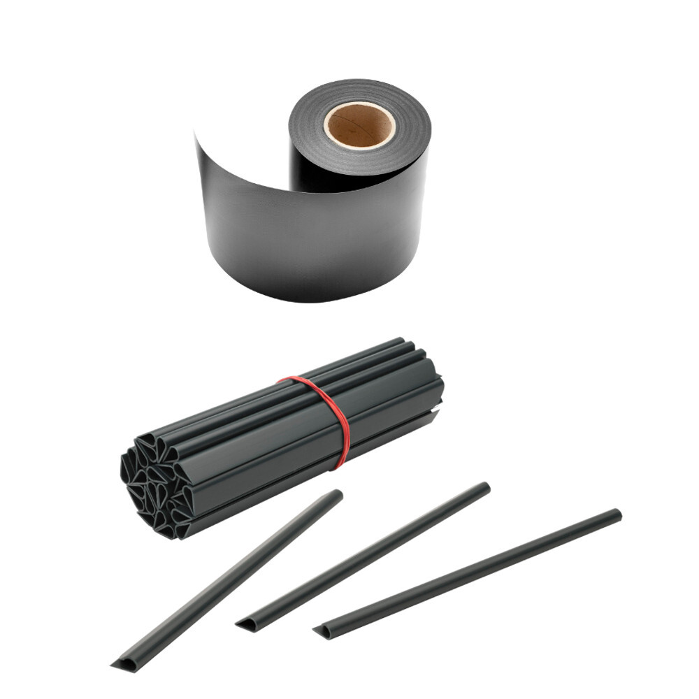 Zaun Sichtschutz und Windschutz A1-Blickdicht 1 Rolle mit Klemmschienen image number 0