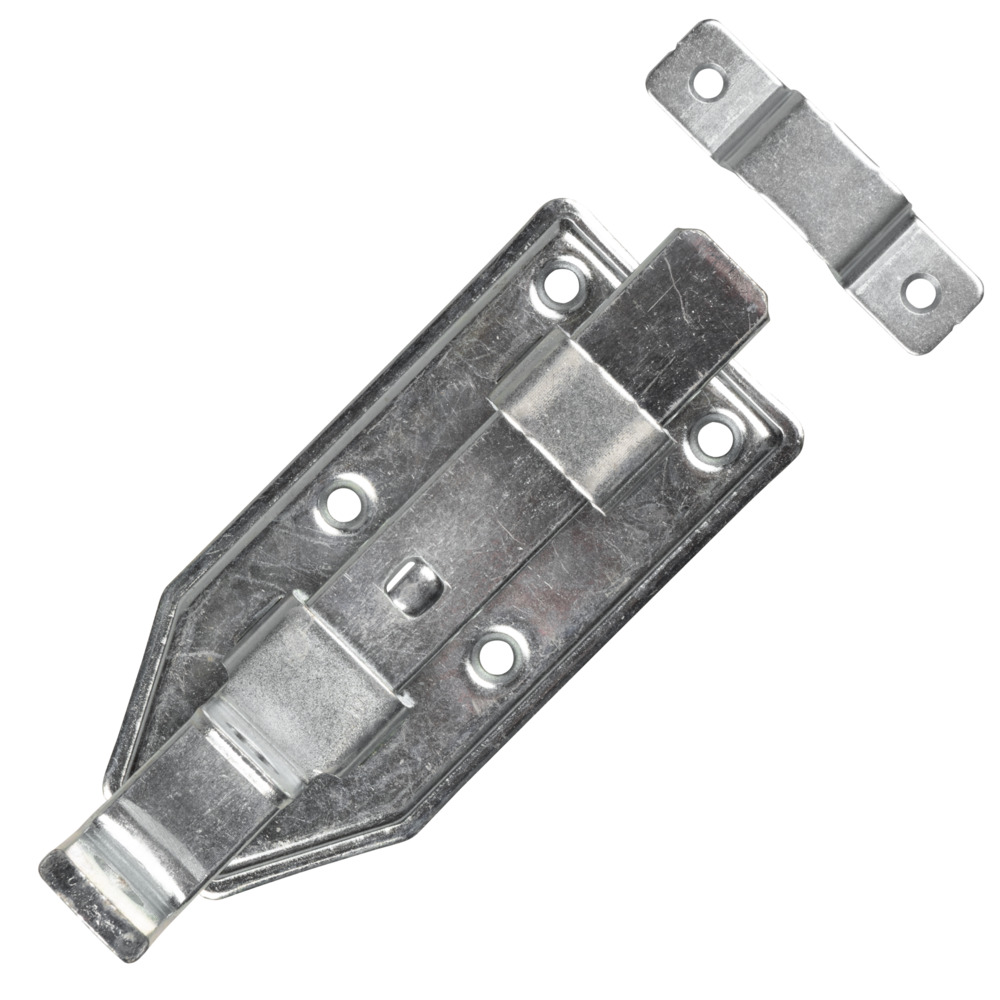 Türschlossriegel gerade 100mm Stahl verzinkt