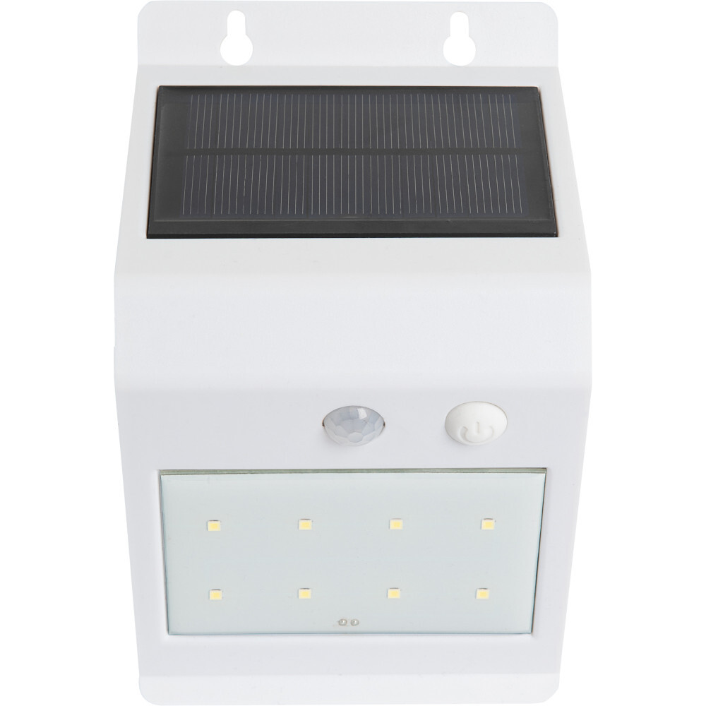 LED-Wandleuchte 3 Watt solarbetrieben weiß mit PIR-Sensor image number 1