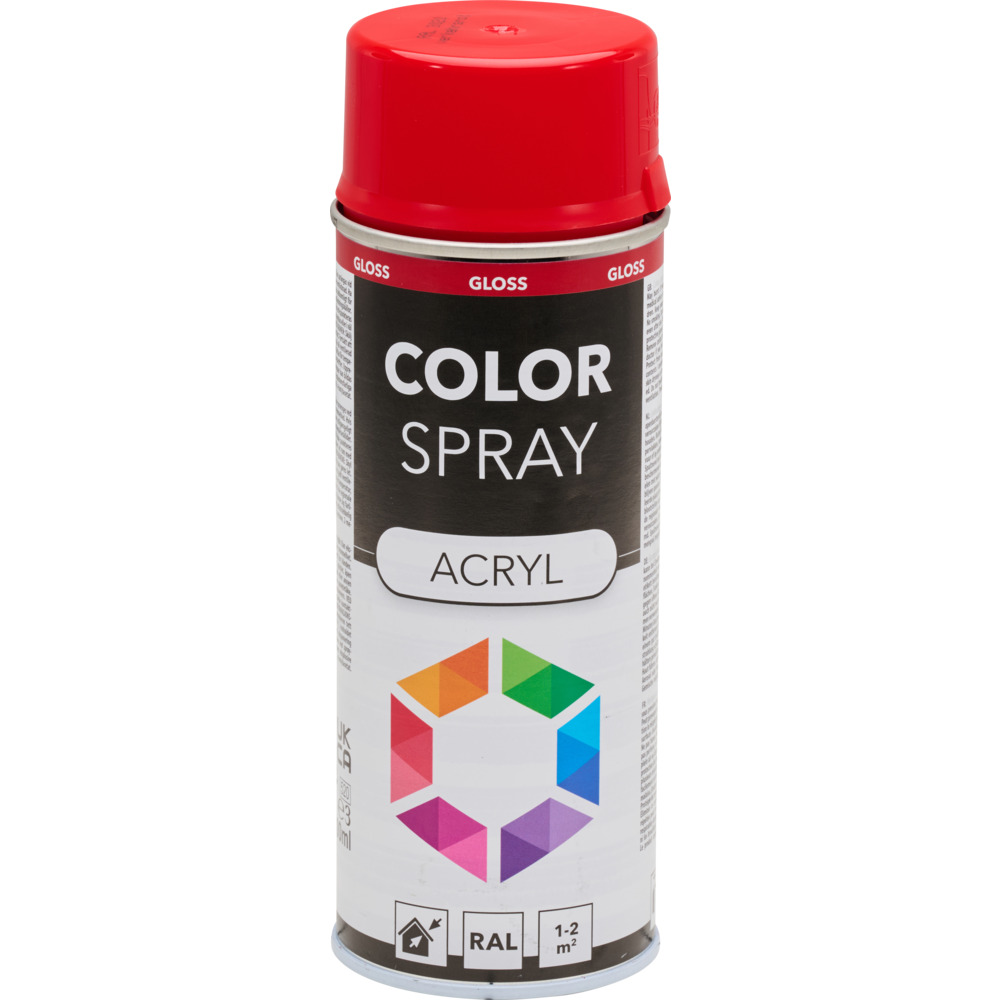 Lackspray glänzend 400 ml Acryl RAL 3020 verkehrsrot image number 1