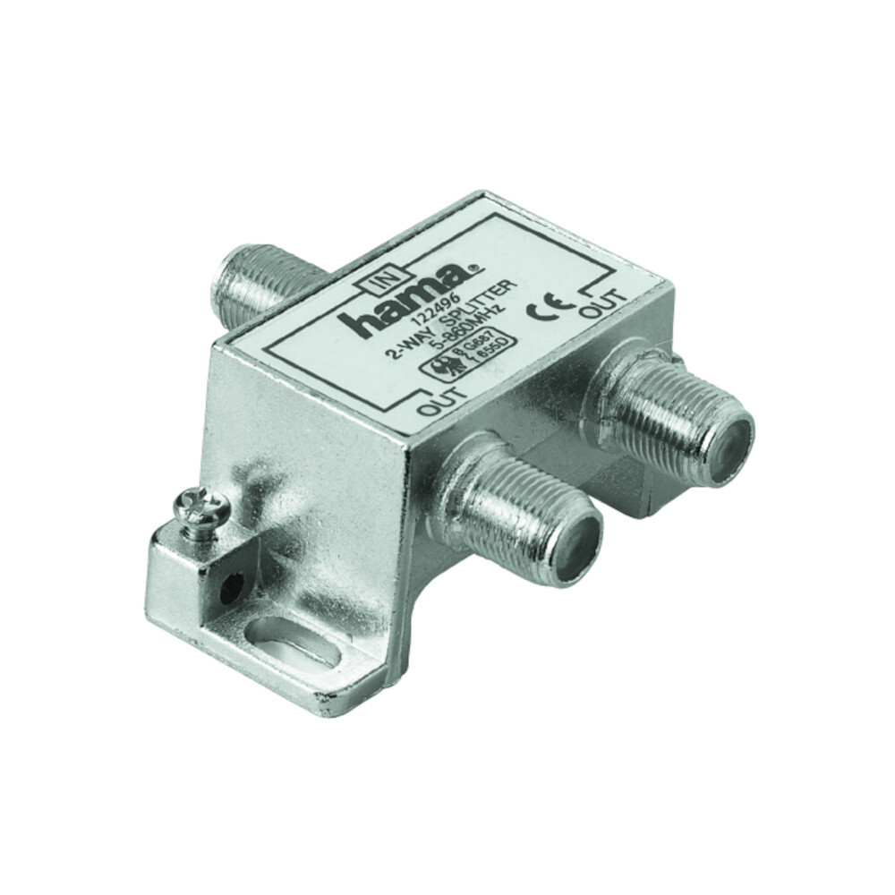 hama® Breitband SAT-Verteiler 2-fach, geschirmt image number 0