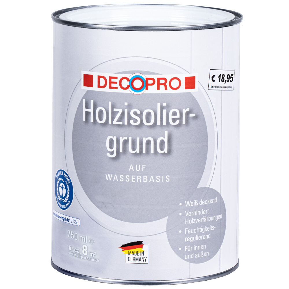 DECOPRO Holzisoliergrund weiß für innen und außen image number 0