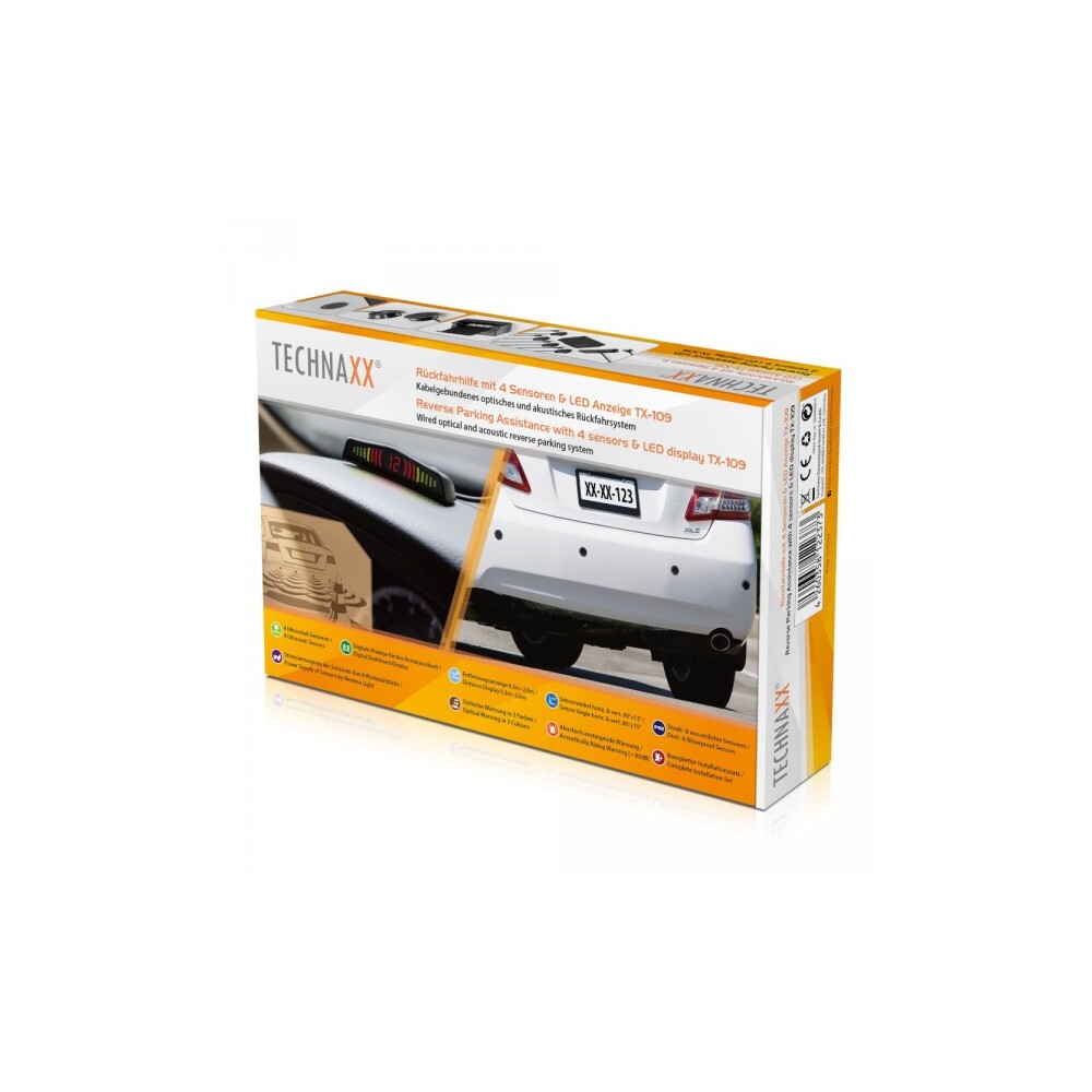 Technaxx Rückfahrhilfe TX-109 mit 4 Sensoren image number 1