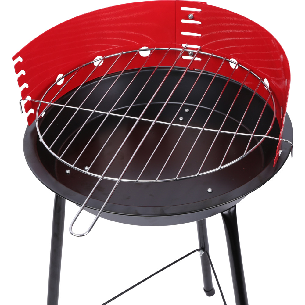 Campinggrill BBQ rund Schwarz-Rot image number 2