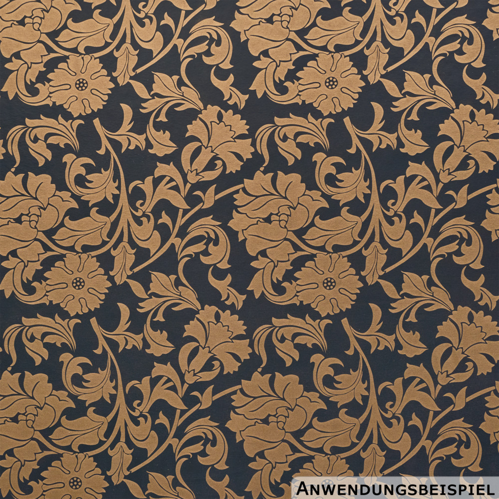 Klebefolie 200x45cm Ornament Gold Ranke Dekofolie Selbstklebefolie M&ouml;belfolie image number 1