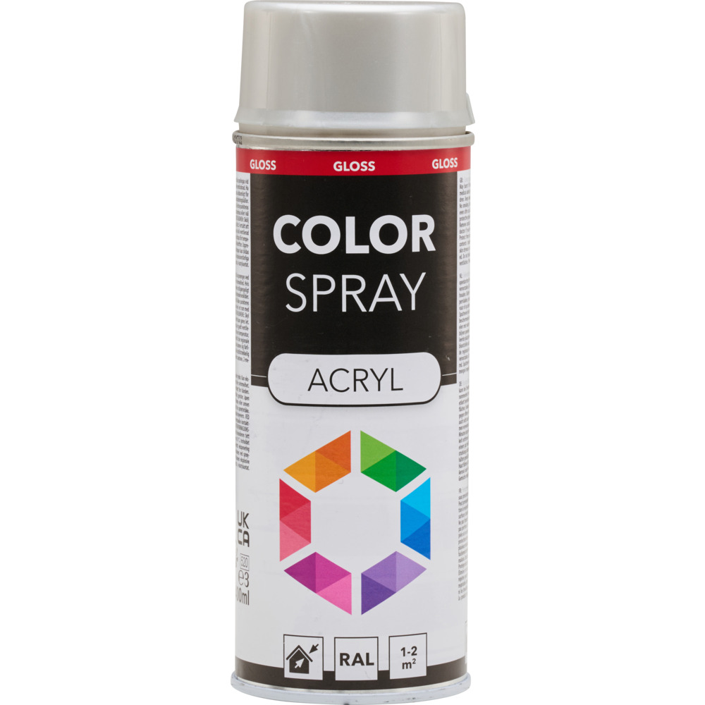 Lackspray glänzend 400 ml Acryl RAL9006 weißaluminium