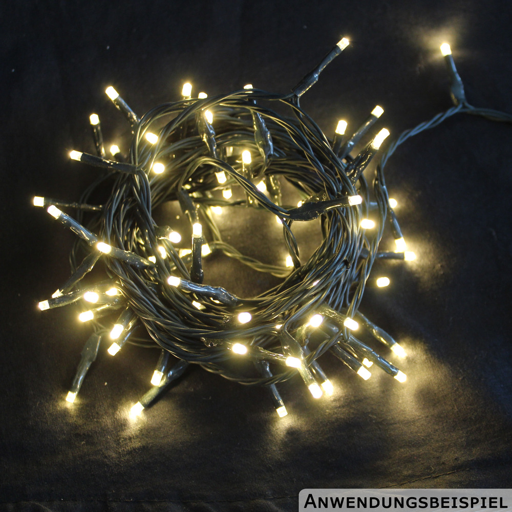 LED Lichterkette warmweiß mit 120 LEDs image number 1