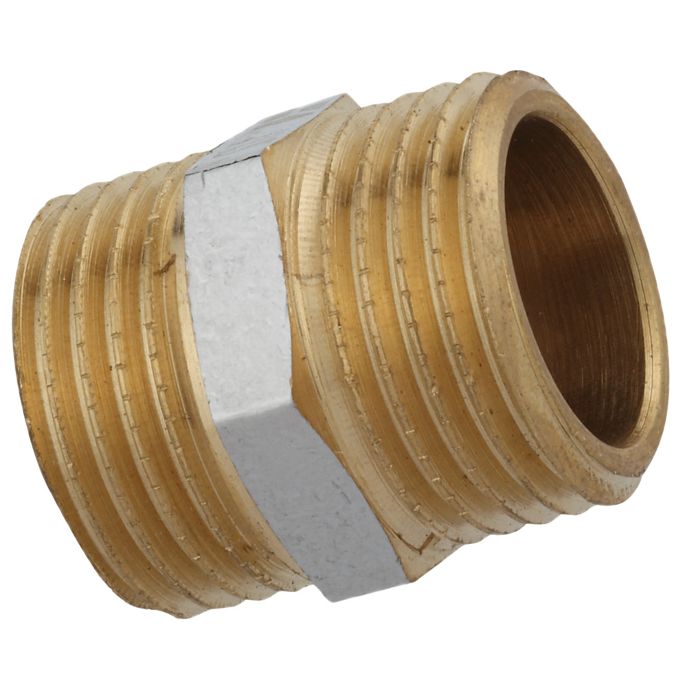 Doppelnippel verchromt 3/8'' AG x 3/8" AG
