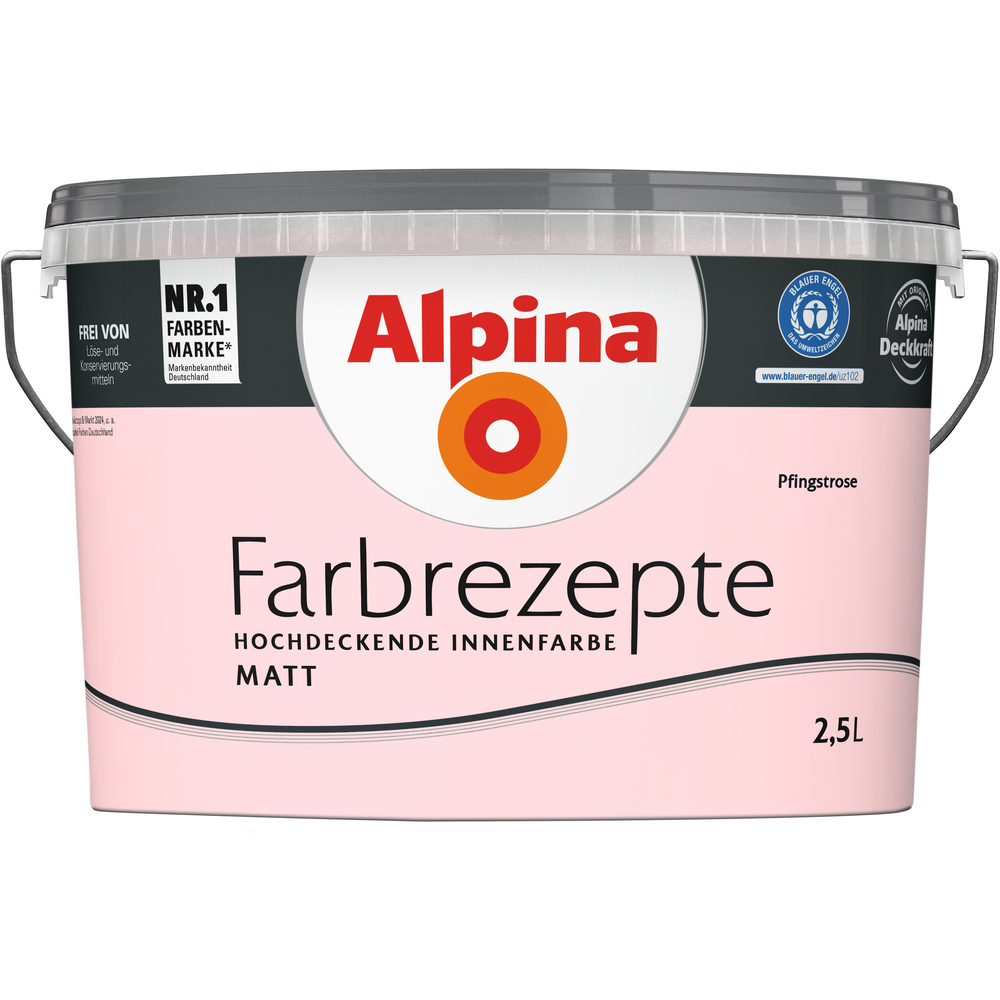 Alpina Farbrezepte "Pfingstrose" matt 2,5 Liter image number 0