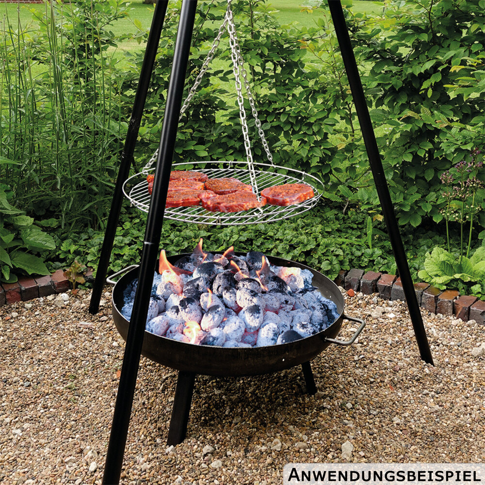 Multi-Grillset „Oslo“ mit Feuerschale, Grillrost, Kessel und Fischhalter image number 3