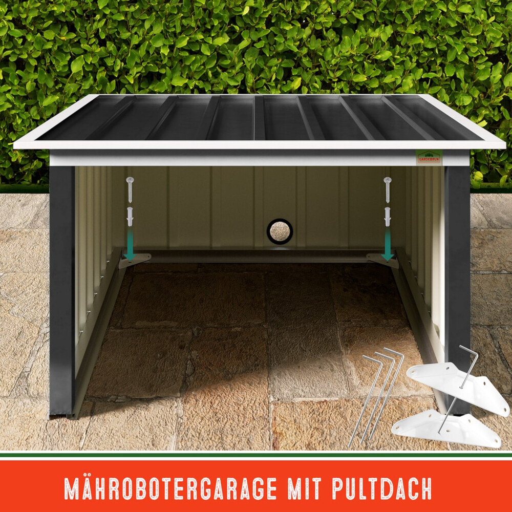 Mähroboter Garage 89 x 90 x 54 cm Anthrazit image number 8
