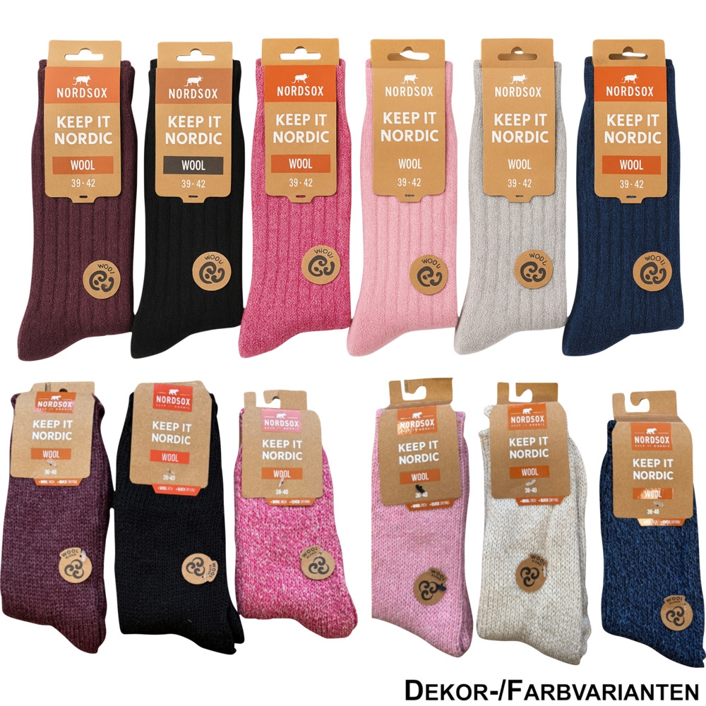 Wollsocken f&uuml;r Damen und Herren 1er-Pack, sortiert image number 2