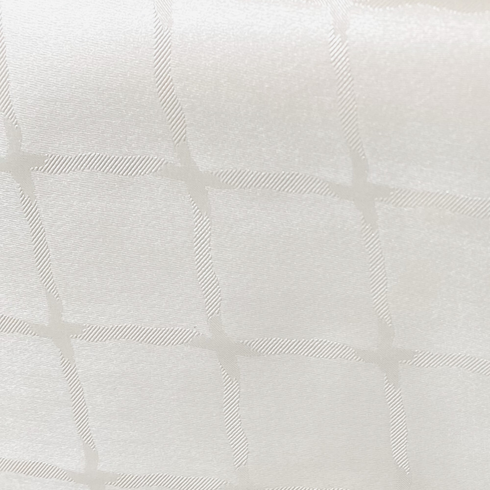 Wachstuch Tischdecke Caro creme, Meterware mit 140 cm Breite