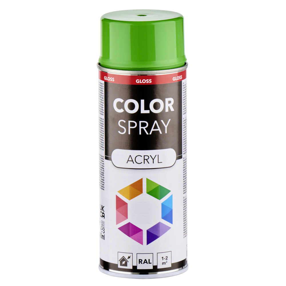 Lackspray glänzend 400 ml Acryl RAL 6018 gelgrün image number 0