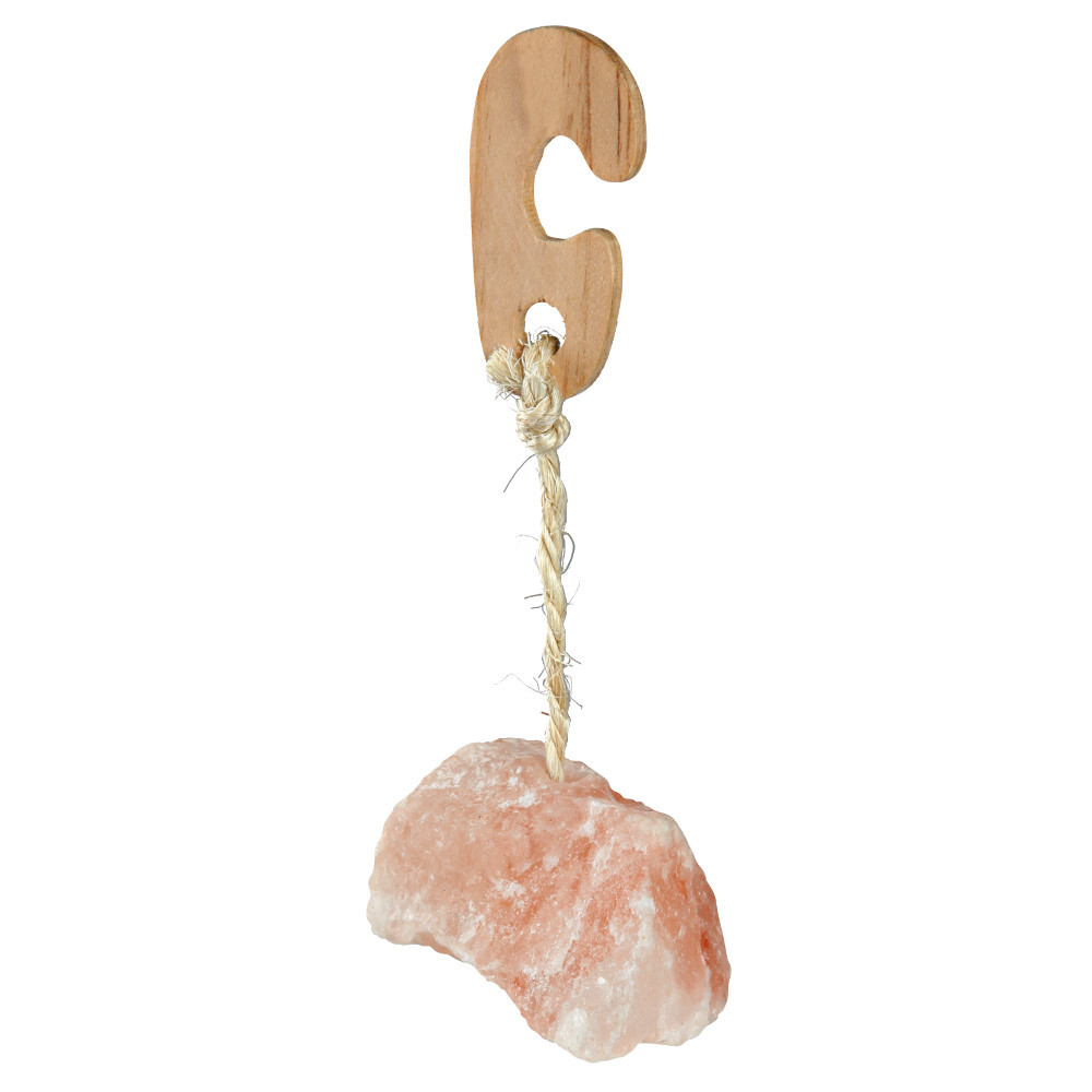 Leckstein 60 g aus Himalaya Salz mit Aufhängung