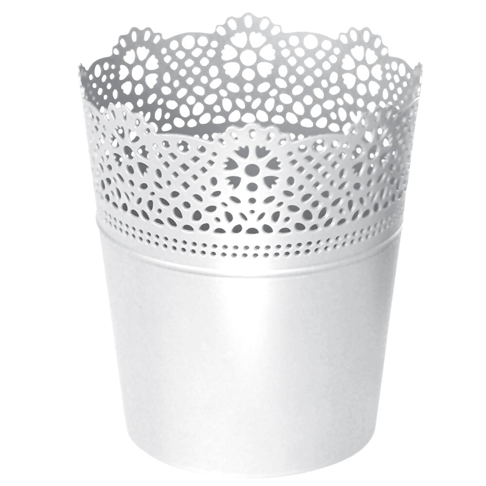 Prosperplast Blumentopf Lace Ø 11,2 cm in Weiß image number 0