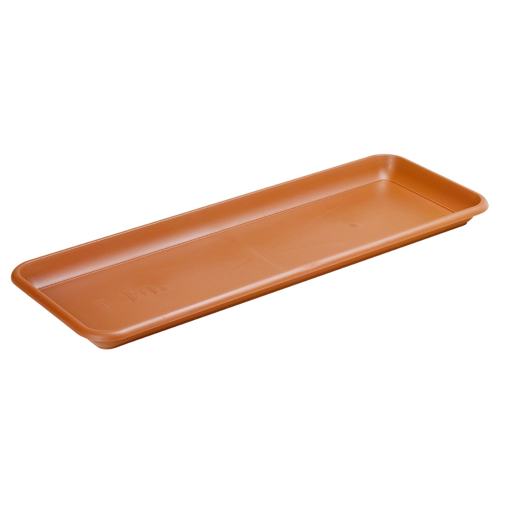 Untersetzer für Bewässerungskasten in Terracotta 57 x 20 x 3 cm image number 0