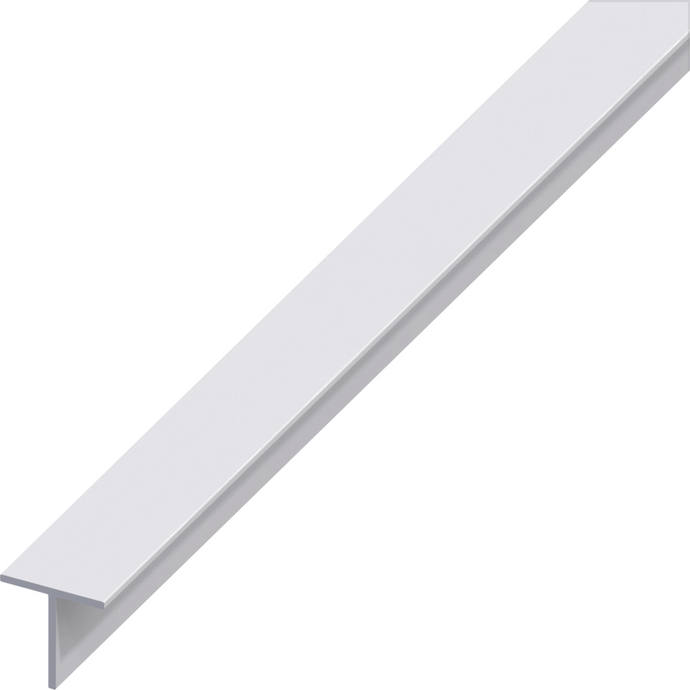 T-Profil Aluminium eloxiert 1000 x 15 x 15 x 1,5 mm silberfarben