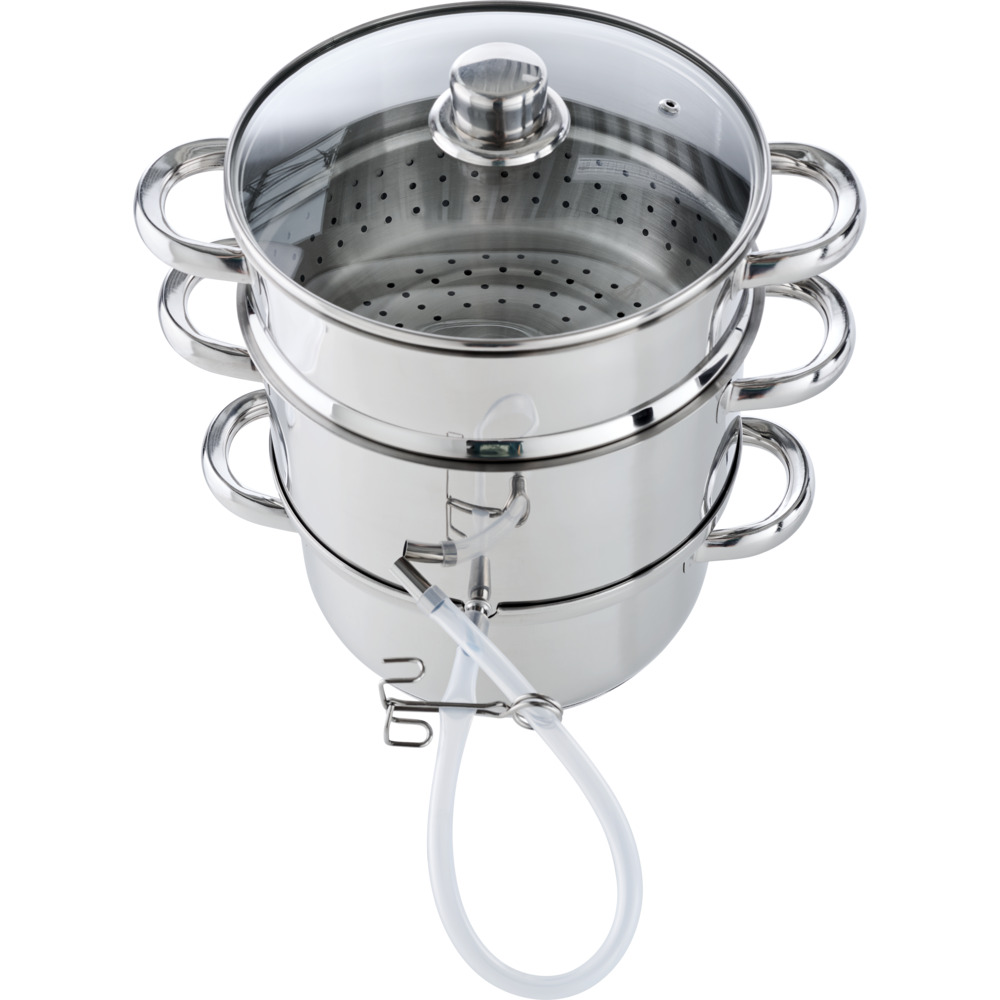 Dampfentsafter-Set 3-teilig 6 Liter aus massivem Edelstahl image number 5