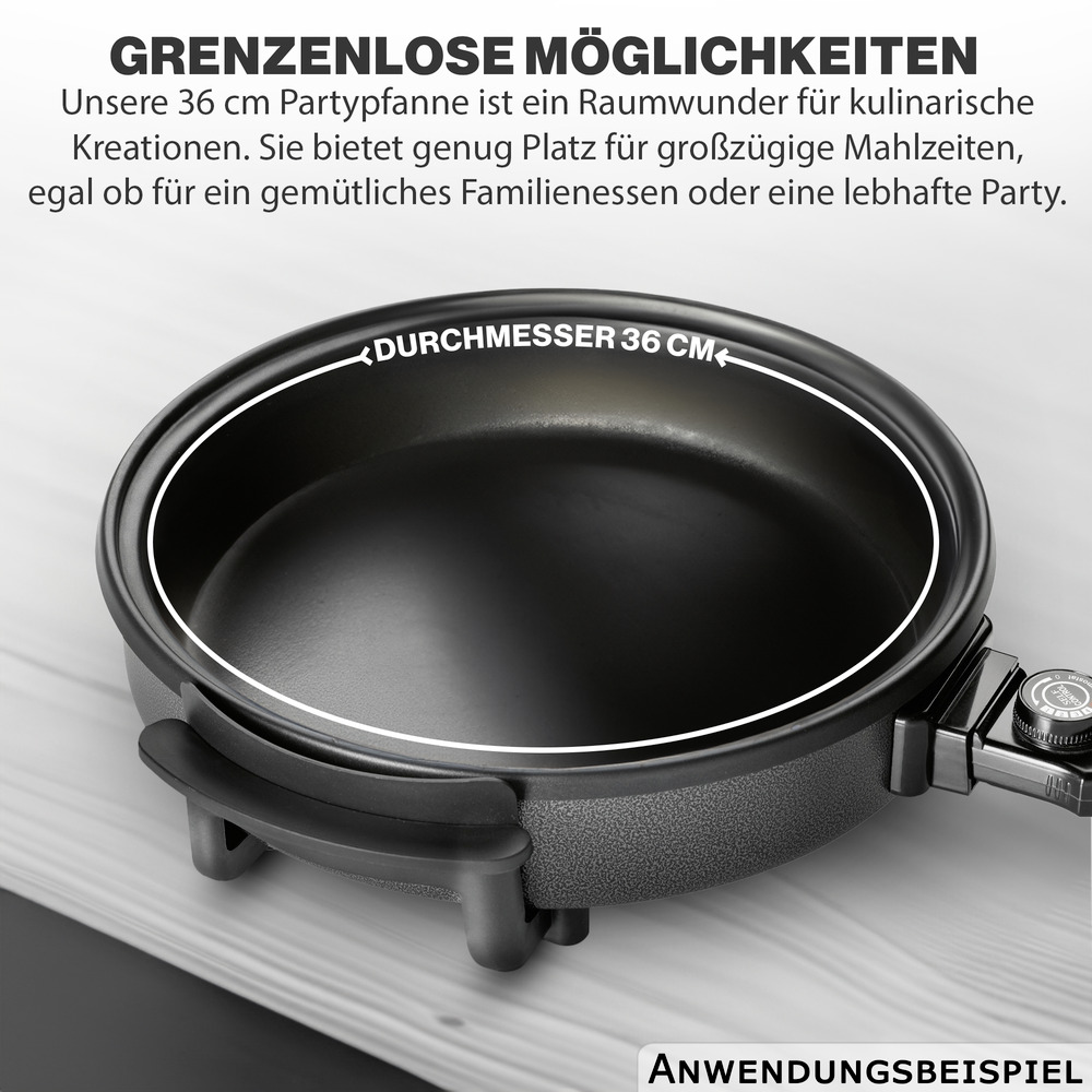 CLATRONIC® Pizza-Partypfanne 1500 Watt Ø 36 cm image number 6