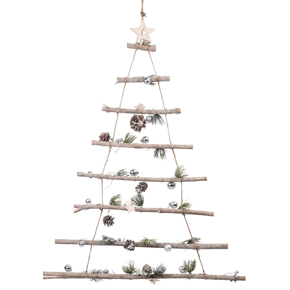 Weihnachtsbaumleiter mit 8 Ebenen und Dekor