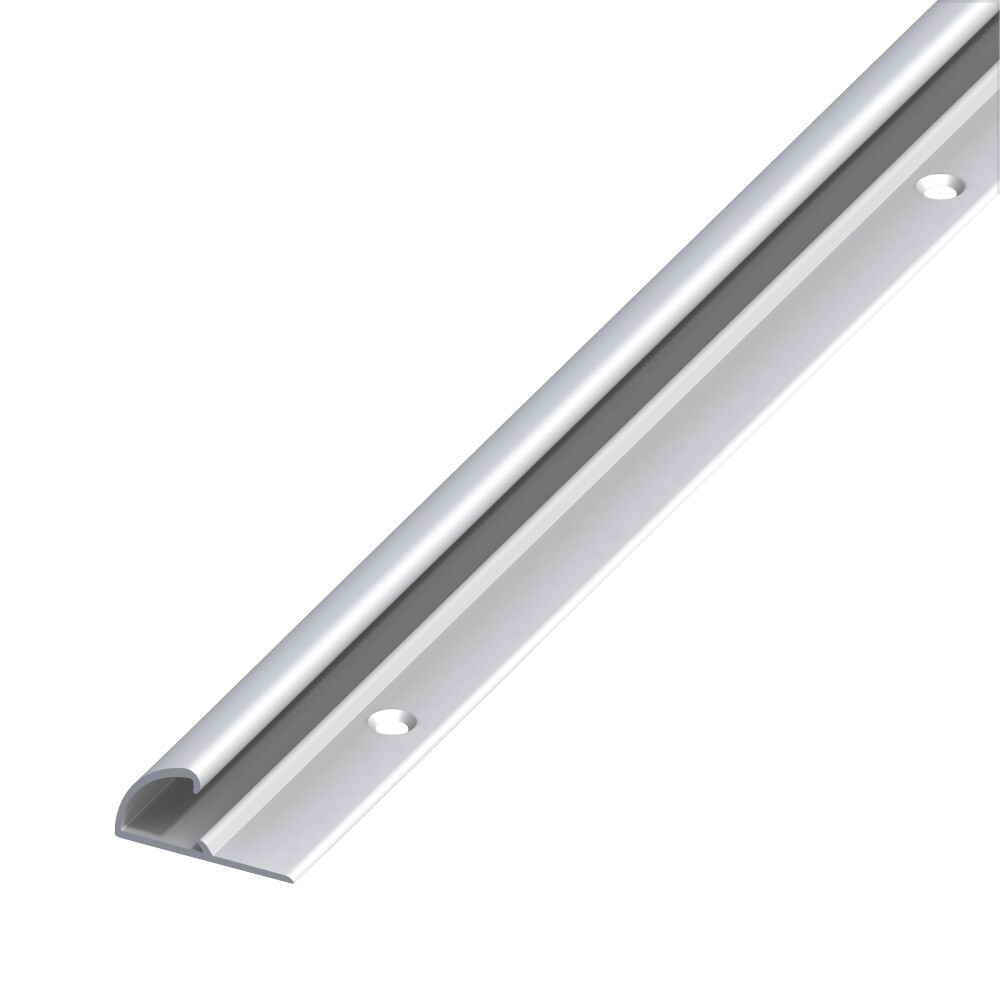 Abschluss-Einfass-Profil 26 x 13 mm Teppichboden silber Aluminium image number 0