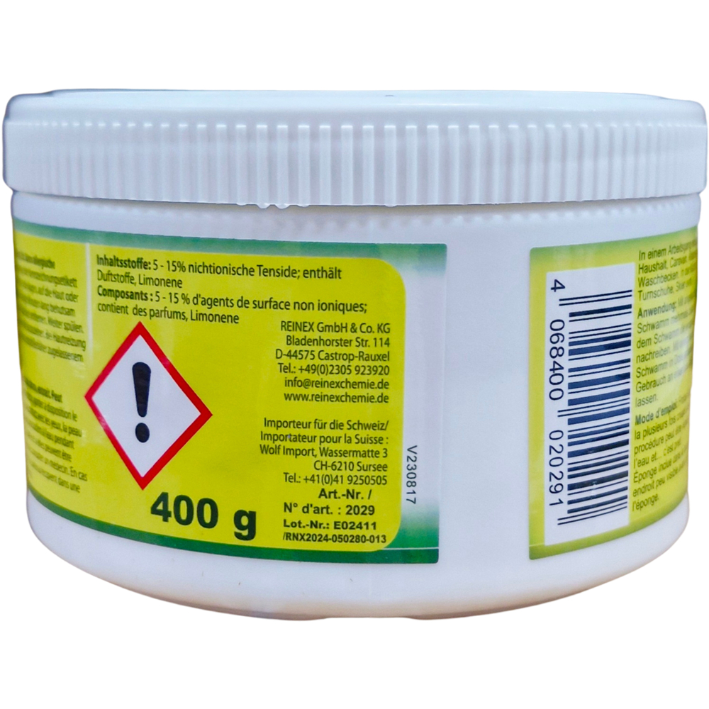 Reinex Bio-Kraft Putzstein 400 g mit Schwamm image number 3