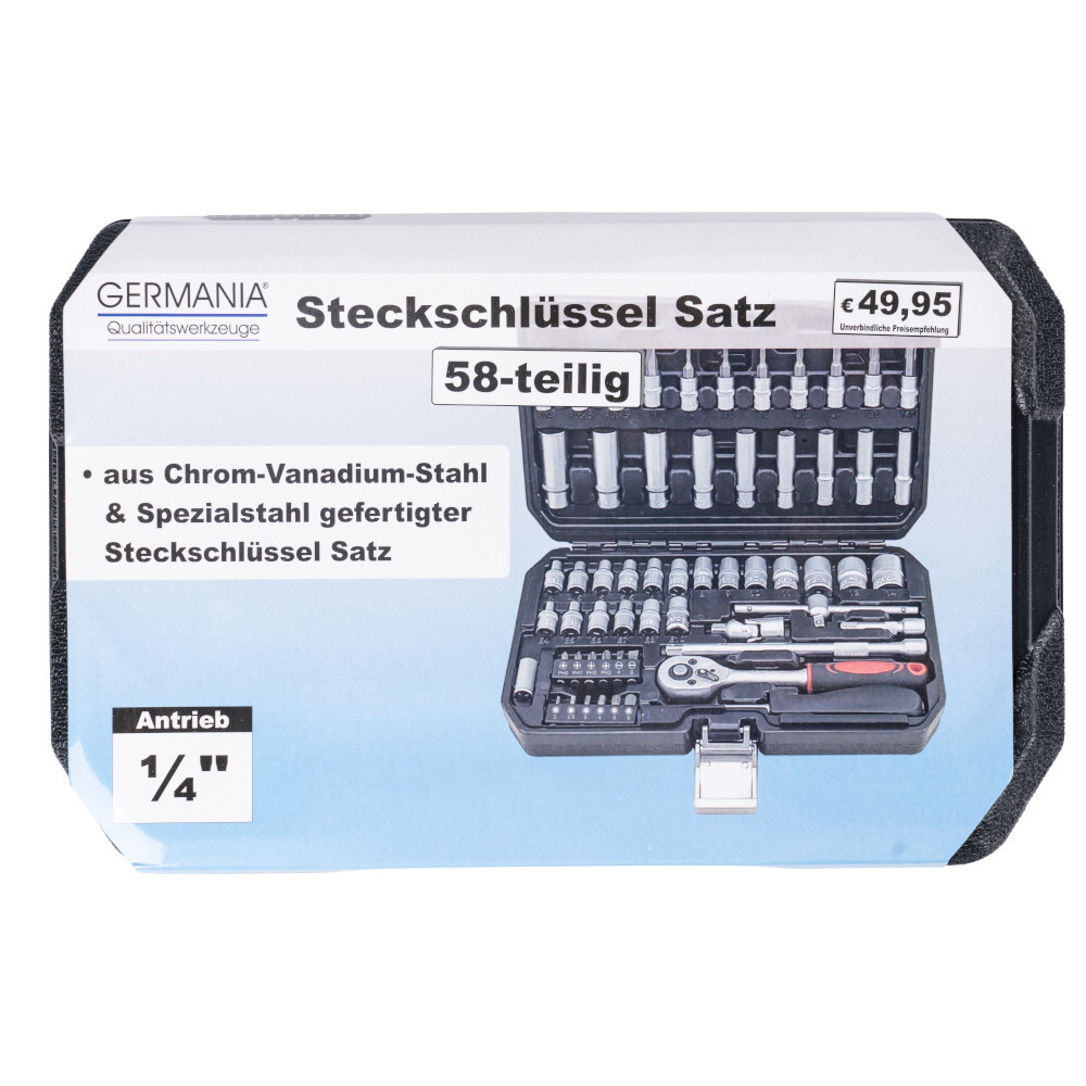 GERMANIA® Steckschlüsselsatz 58-teilig mit Koffer image number 2