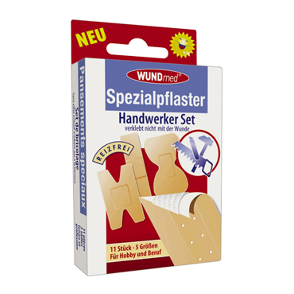 Spezialpflaster Handwerker Set 11-teilig reizfrei