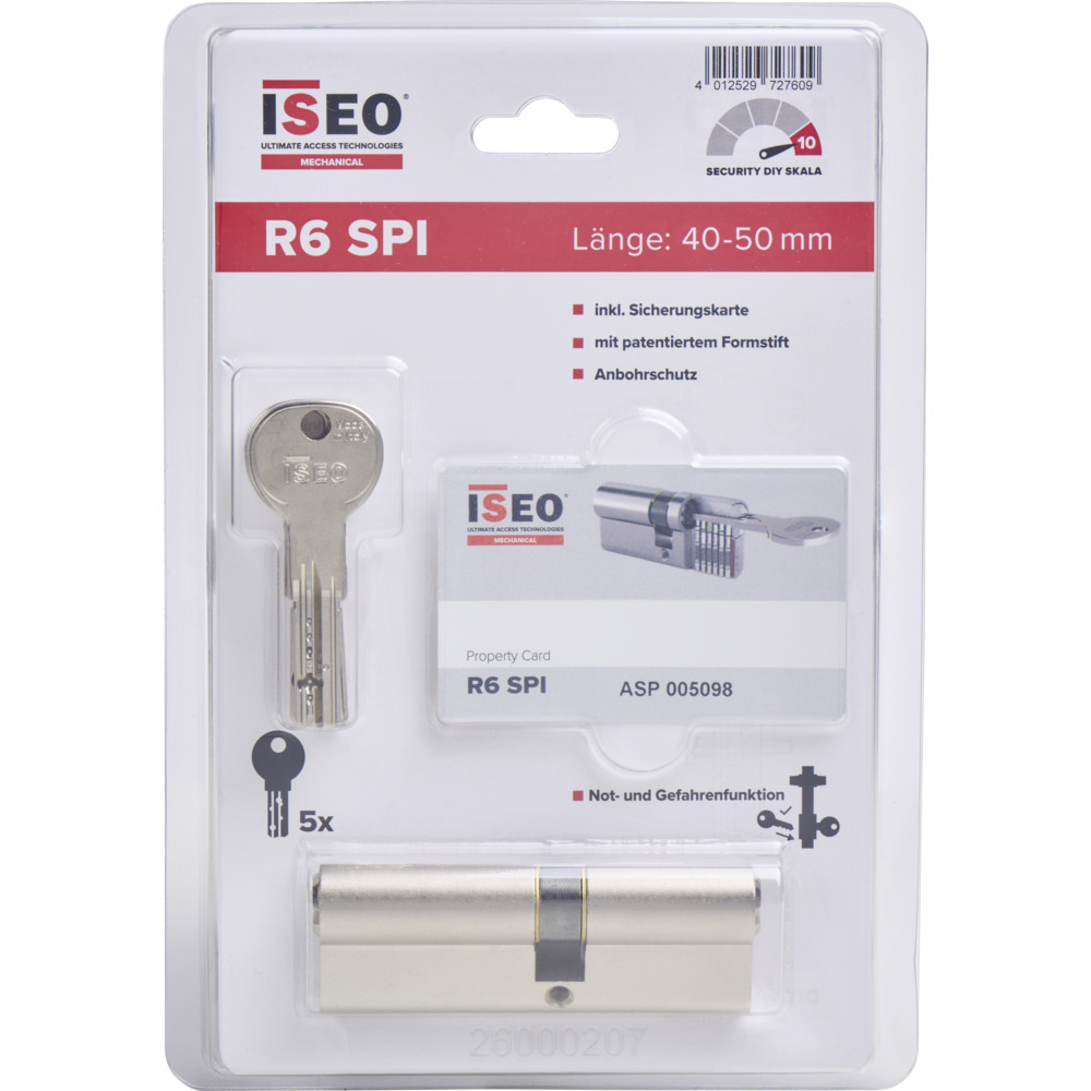 ISEO&reg; Schlie&szlig;zylinder R6 SPI 40/50 VS image number 1