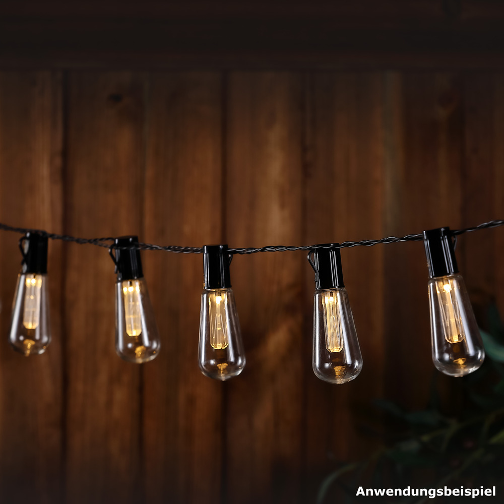 Solar-Lichterkette 4,7 m mit 10 LED-Birnen image number 3